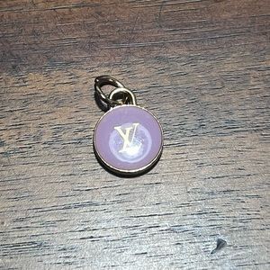 Vintage LV Zipper Pull Necklace Charm